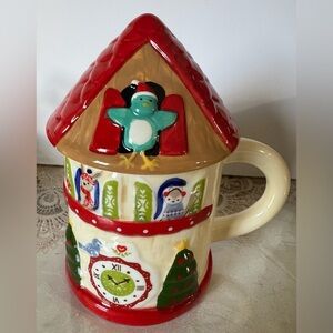 Cost Plus World Market Red and White Mug